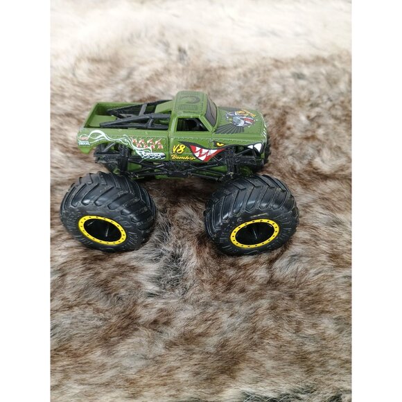 Hot Wheels Zombie Monster Truck Diecast 1:64 Scale Green With Graphics Durable - Picture 2 of 8